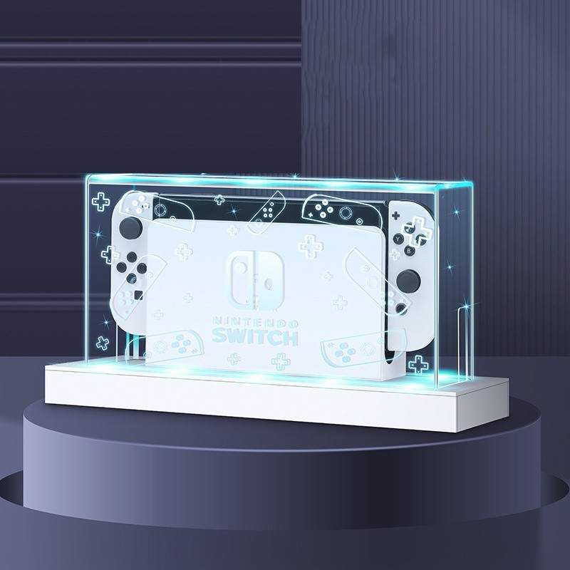 20 Colors Light Emitting Transparent Dust Cover for Nintendo Switch &amp; Switch OLED Charging Dock