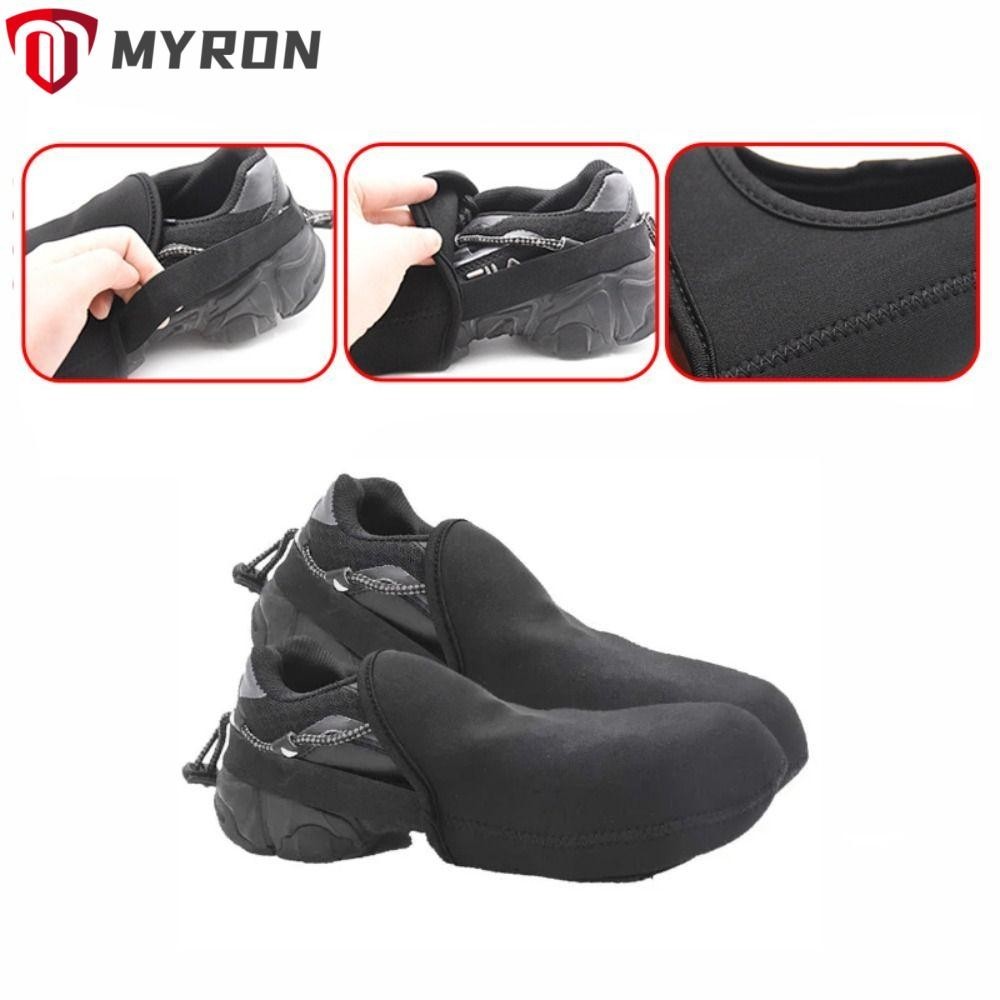 Myron Half Palm Toe Lock, Outdoor Keep Warm Mountain Road Bike Shoe Cover, Winter Riding Cycling Equipment Shoe Cover Bicycle Protective Cover