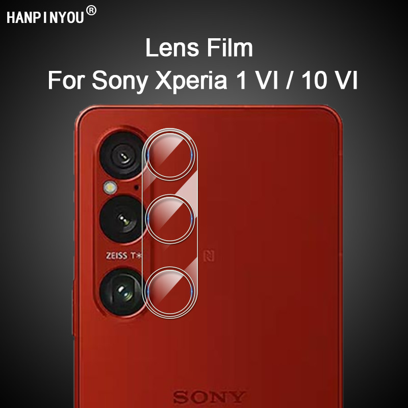ตัวป้องกันเลนส์สําหรับ Sony Xperia 1 10 VI Clear Ultra Slim ฝาหลังกล้องฟิล์มนุ่ม - ไม่ใช่กระจกนิรภัย