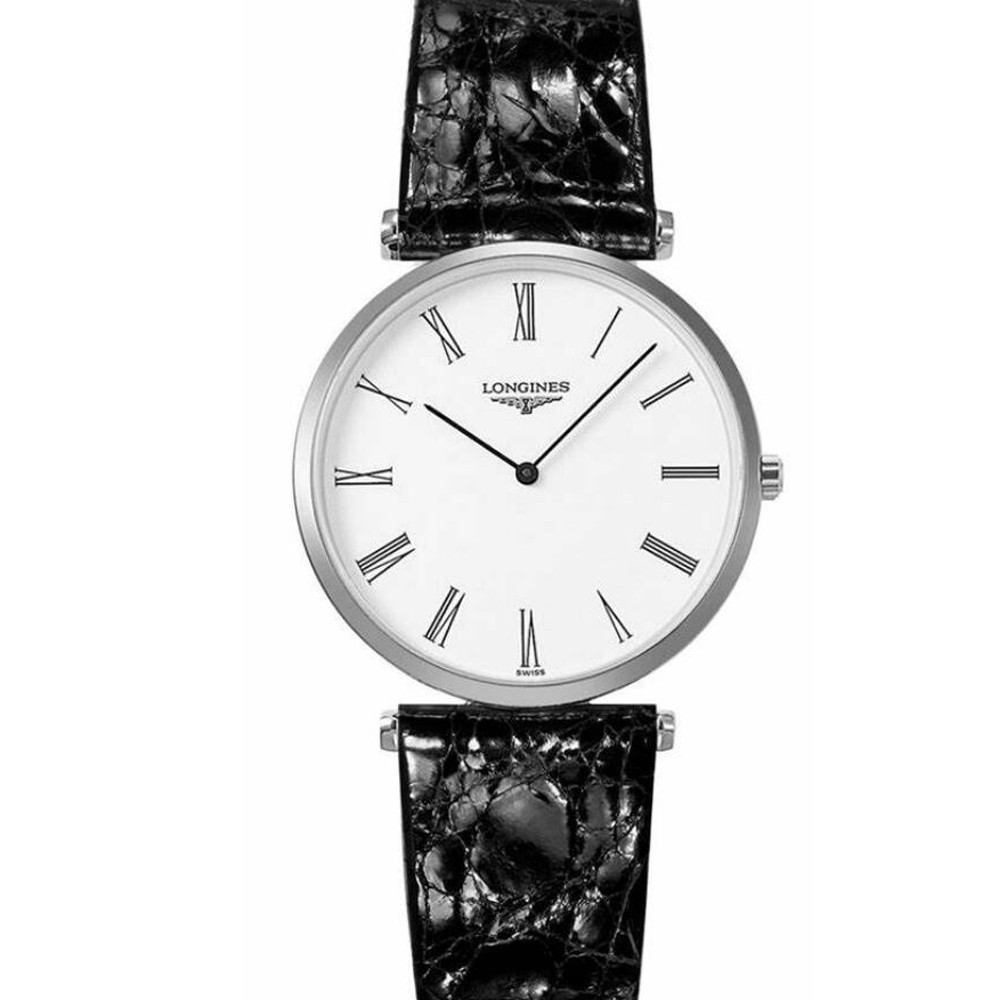 Longines Longines Longines 33mm นาฬิกาผู ้ ชาย Jialan Series นาฬิกาควอตซ ์ L4.709.4.11.2