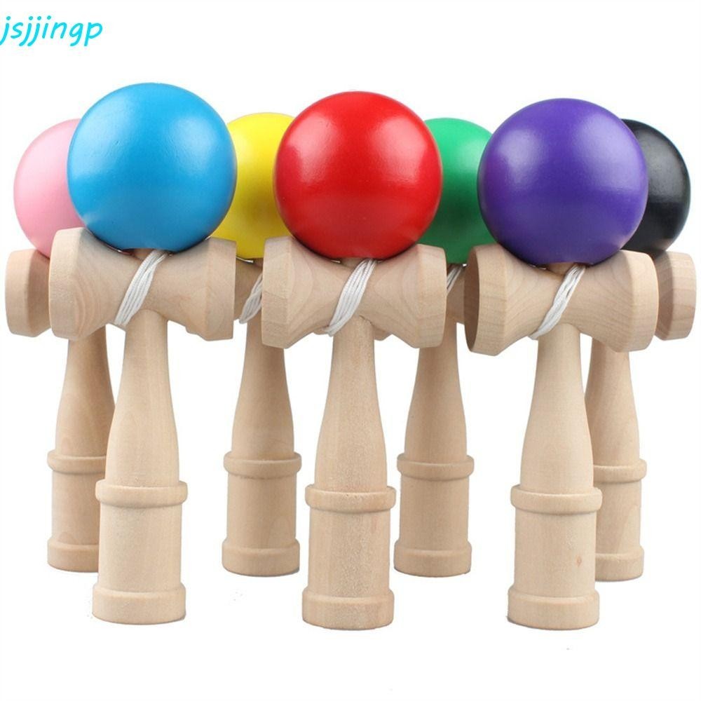 Jsjjingp ของเล่น Kendama, ลูกบอลไม้ Professional Juggling Ball, กีฬากลางแจ้ง Hand-eye เกมแบบดั้งเดิม Skillful ไม้ Kendama Balls เกมของเล่น