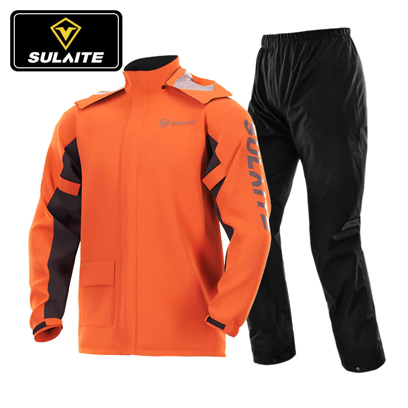 ชุดกันฝนมอเตอร์ไซค์แบบแยกชิ้น เสื้อกางเกงกันฝนขี่จักรยาน thumbnail 3