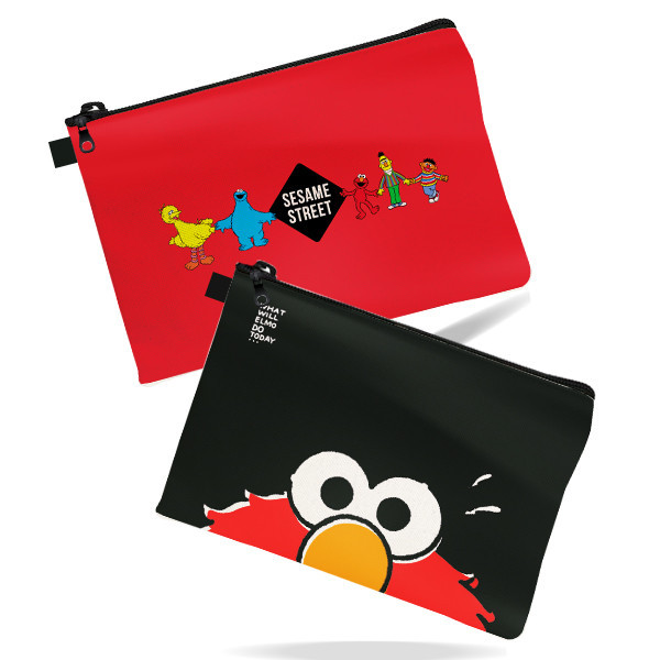 SST4-กระเป๋าอเนกประสงค์ A4 : Elmo A4 Multipurpose Zipper Bag (A4-PDBAG-BK&RE-402) W33xH24 cm.