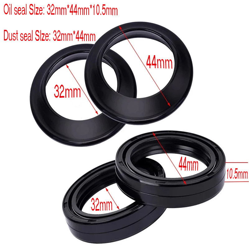 สําหรับ Ts125 Suzuki GN125 DS185 TS185 GT250 DR125 TS185 Sierra32x44x10.5 โช้คอัพรถจักรยานยนต์ส้อมด้านหน้า Damper ซีลน้ํามัน 32 44 ฝุ่นซีล