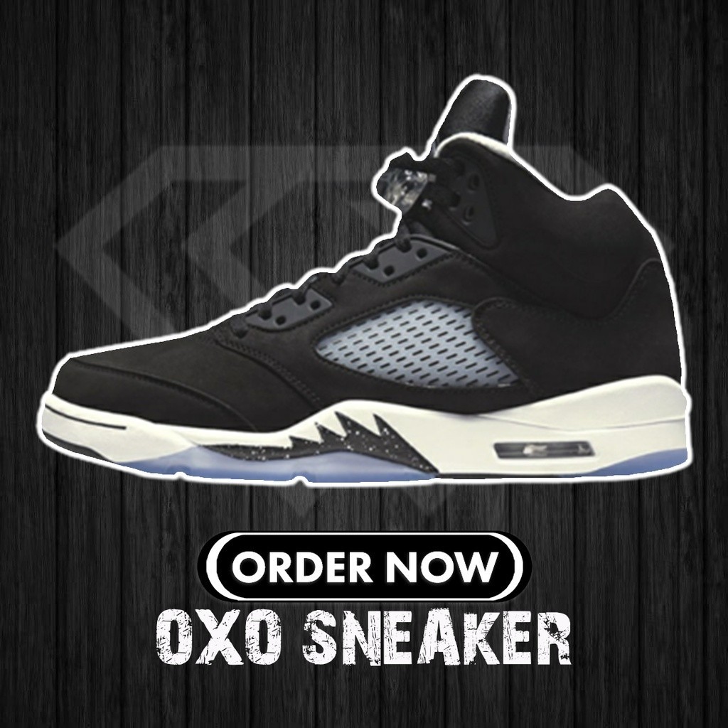 Pure Original Air A/J 5 Oreo AJ5 Black White Oreo Shock Absorption รองเท้าบาสเก็ตบอล CT4838-011