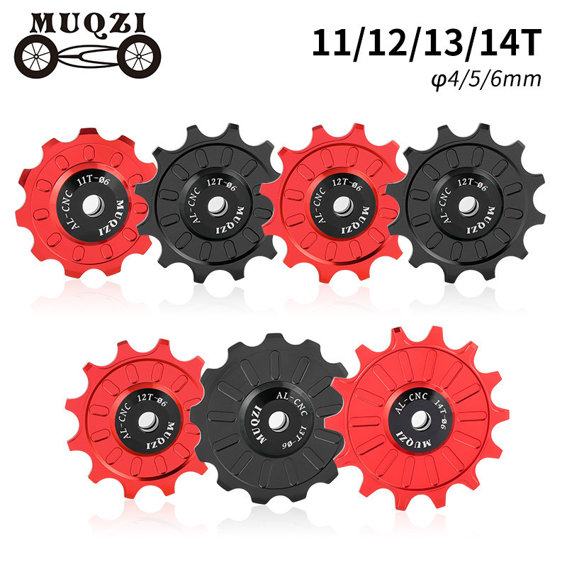 Muqzi 2pcs เซรามิค Jockey ล้อ 11T 12T 13T 14T รอกล้อสําหรับ 7-11 ความเร็วจักรยานด้านหลัง Derailleur Pulley