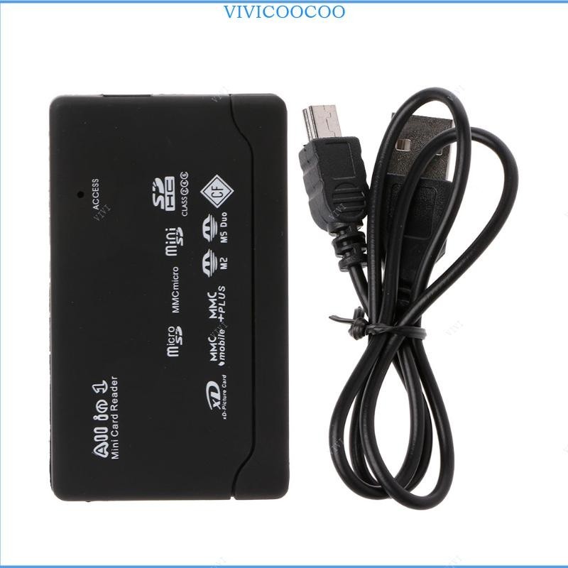 Vivi USB Multi-Card Reader SD TF CF XD MS Fast Memory Card Reader Writer