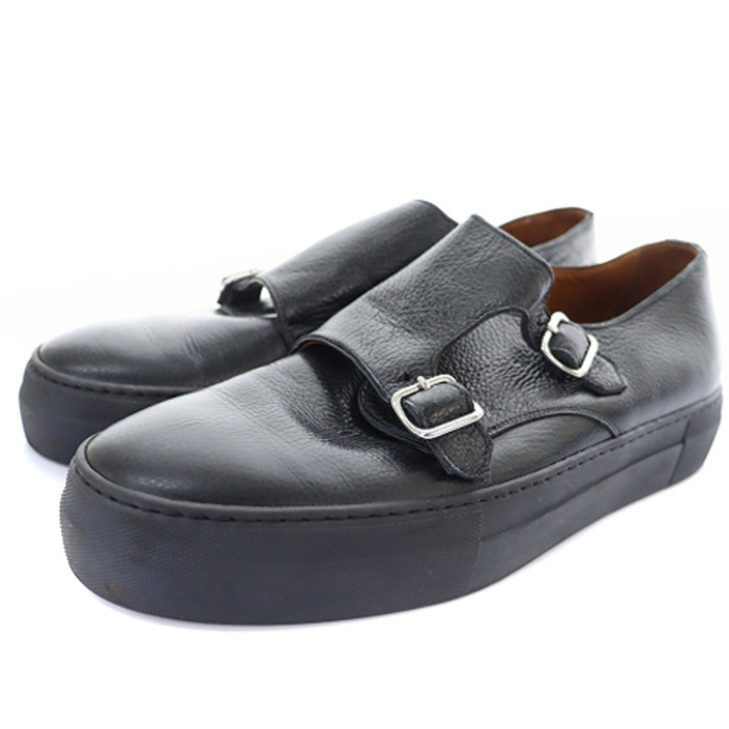 UNITED ARROWS DOUBLE MONK STRAP SHOES 42 26.5cm BLACK Direct from Japan Secondhand