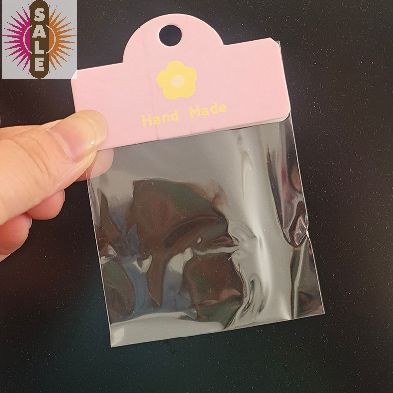 บน 50PCS ดอกไม้สี Hairpins กระดาษแข็งเครื่องประดับบรรจุภัณฑ์ถุงกระดาษการ์ดการ์ดสร้อยคอสร้อยข้อมือต่างหูกระดาษแข็ง A