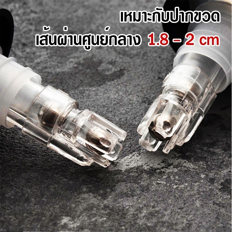 ☕จุกรินเหล้า 1/3/5 ฝา จุกรินเหล้า จุกรินเหล้าแบบหยุดไหลเองขนาด 15 ml 30 ml เเละ 45 ml ปากรินและท่ออากาศ - รูปที่ 5