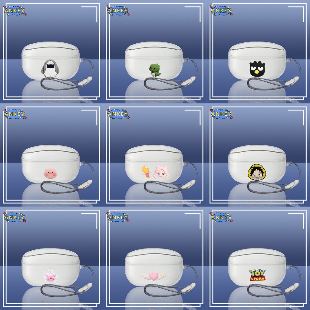 For Sony WF-1000XM5 WF-1000XM4 WF-1000XM3 Earphone Silicone Case Cute Shark Earbuds Protective Headp