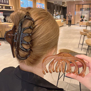 1 ชิ ้ นขนาดใหญ ่ Elegant Lady สาวเกาหลี Grips Hairpin Hairclips อุปกรณ ์ เสริมผม