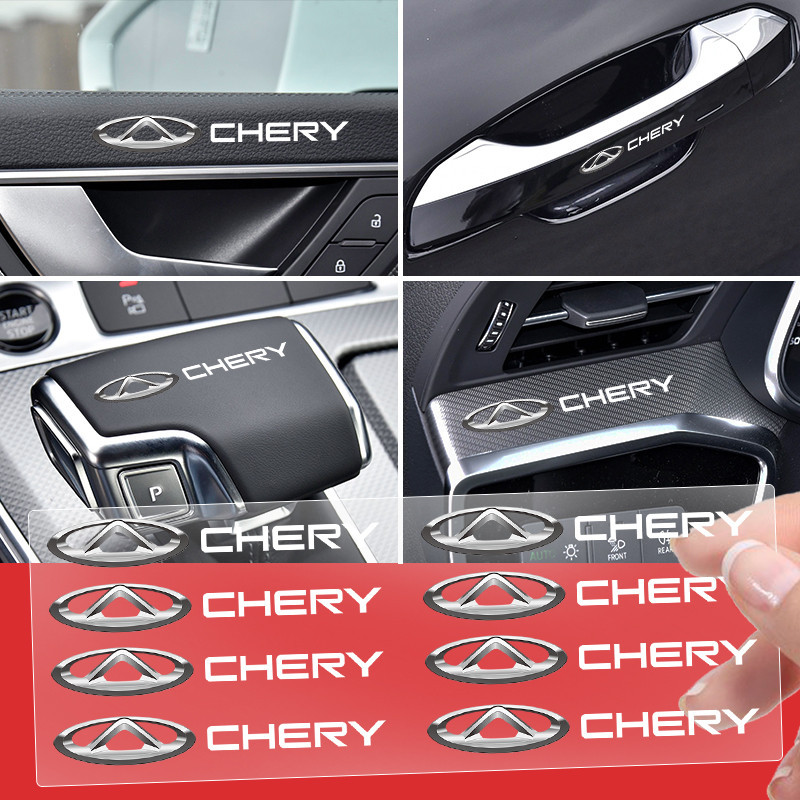 5/10pcs Universal 3D รถรถจักรยานยนต์ป้ายสติกเกอร์รูปลอกตกแต่งสําหรับ Chery Tiggo QQ 2 2Pro 4X 5X 7Pr
