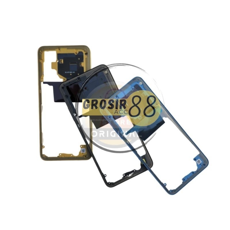 MIDDLE FRAME - BEZZEL - BAZEL XIAOMI POCO M4 PRO 4G MIDDLE BONE BEZEL - EDGE CASING (G88)