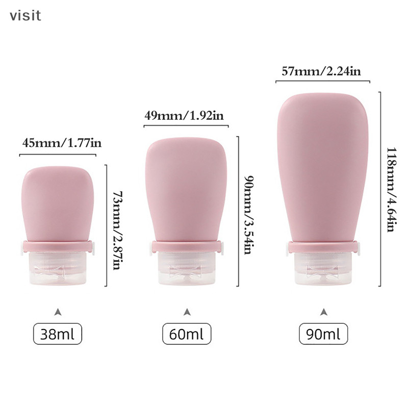 [VI ] 30/60/90ml ขวดคอนเทนเนอร ์ เครื ่ องสําอางสําหรับเดินทางขวดบีบขวดโลชั ่ น TH
