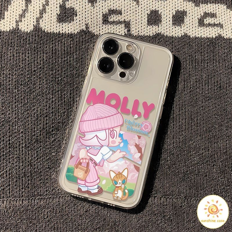 LABUBU เคสโทรศัพท์ลายการ์ตูนแบบใส ไอโฟน11 For iPhone11 12 13 14 15Pro MAX X XS 6 7 8Plus SE2020เคสโทรศัพท์