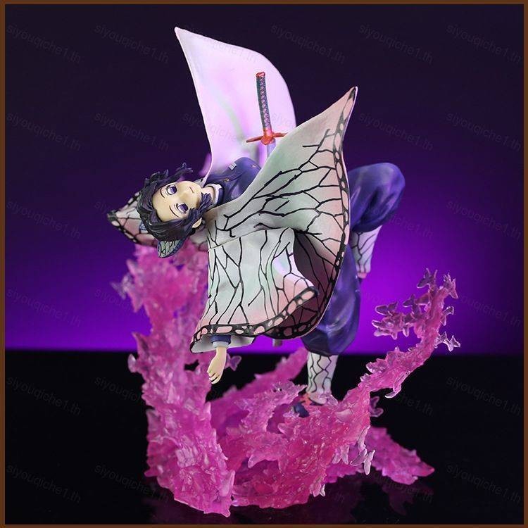 SY1 Demon Slayer Kochou Shinobu Kanroji Mitsuri Action Figure ต่อสู้ตุ๊กตาของเล่นสําหรับเด็กตกแต่งบ้