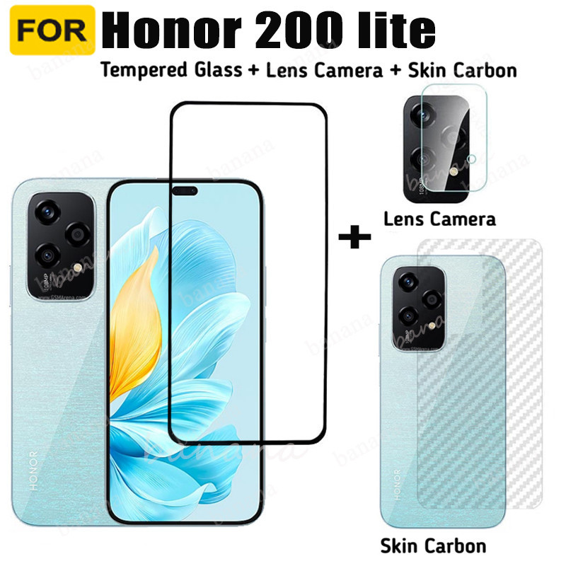 สําหรับ Honor 200 Lite กระจกนิรภัย Honor X7A X7B X8A X8B X6A เลนส์กล้องกระจกป้องกันหน้าจอและฟิล์มด้า