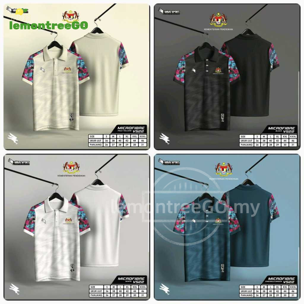 Kpm Jersey Baju Tshirt ระเหิด Berkolar Edisi KPM เสื้อโปโลแบดมินตันเสื้อไมโครไฟเบอร์ VS22 มีโลโก้ KP