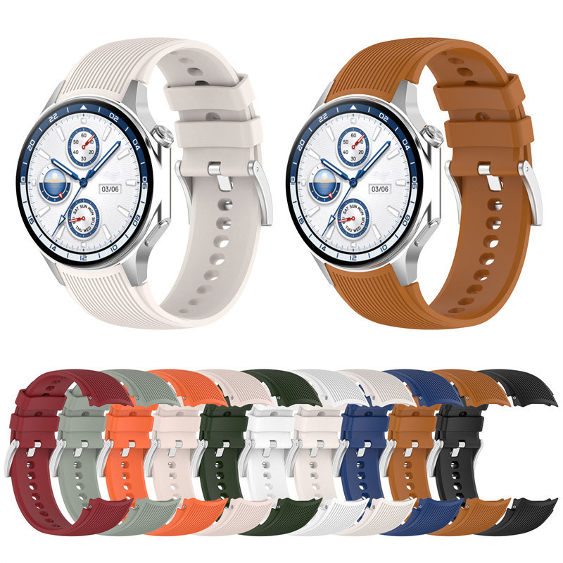 OPPO WATCH X X2 / ONEPLUS WATCH 2 2R 3 สาย สายซิลิโคนสีสันสดใสเปลี่ยนเข็มขัดนุ่ม