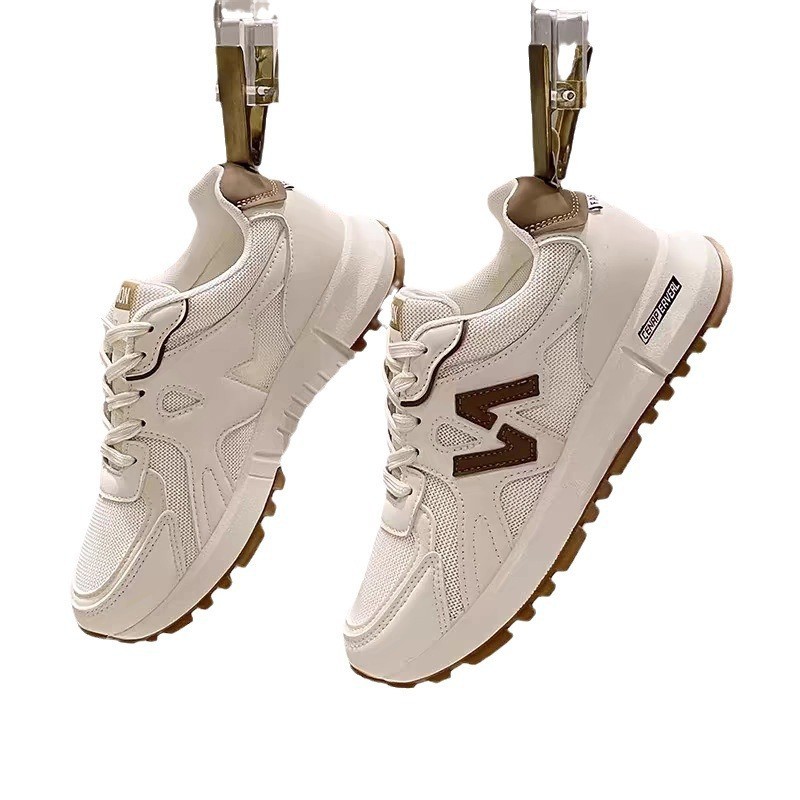 <48 ชั่วโมง การจัดส่ง> รองเท้าผ้าใบผู้หญิง ฤดูใบไม้ผลิใหม่สไตล์ Super Hot All-Match Anti-slip Casual รองเท้าผู้หญิง Soft Sole น้ําหนักเบาวิ่งรองเท้าสีขาว ราคา ถูกที่สุด ดีลบีเคเค แกลเลอรีภาพที่ 5
