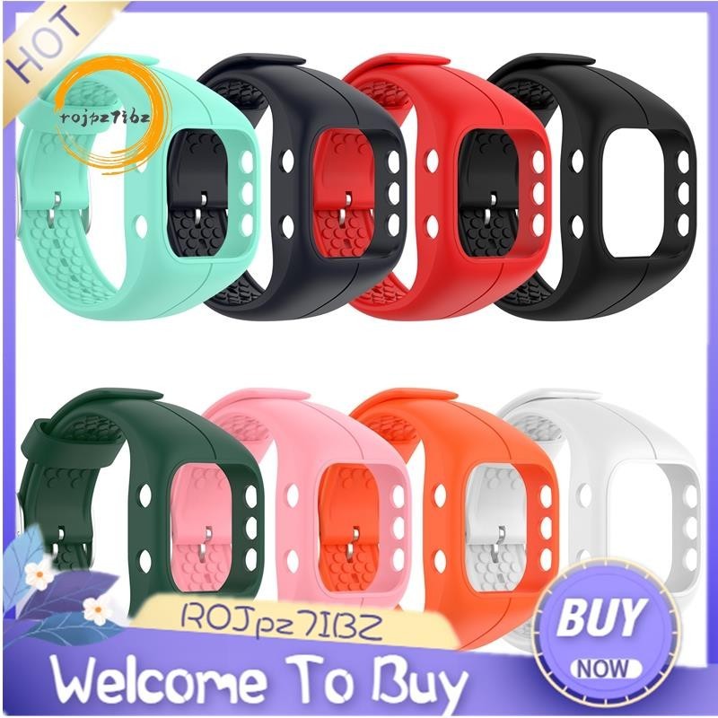 ROJpz7IBZSilicone Watch Band สายรัดข้อมือแบบปรับได้สายรัดข้อมือสําหรับ Polar A300 Smart Watch