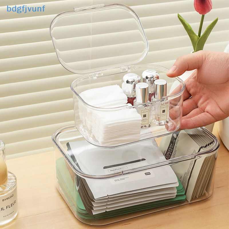 Bdgf โปร่งใสโต๊ะ Organizer เดสก์ท็อปกล่องเก็บเครื่องสําอางเอกสาร Organizer อาหารว่างสํานักงานเครื่องเขียนเครื่องใช้ไฟฟ้า TH