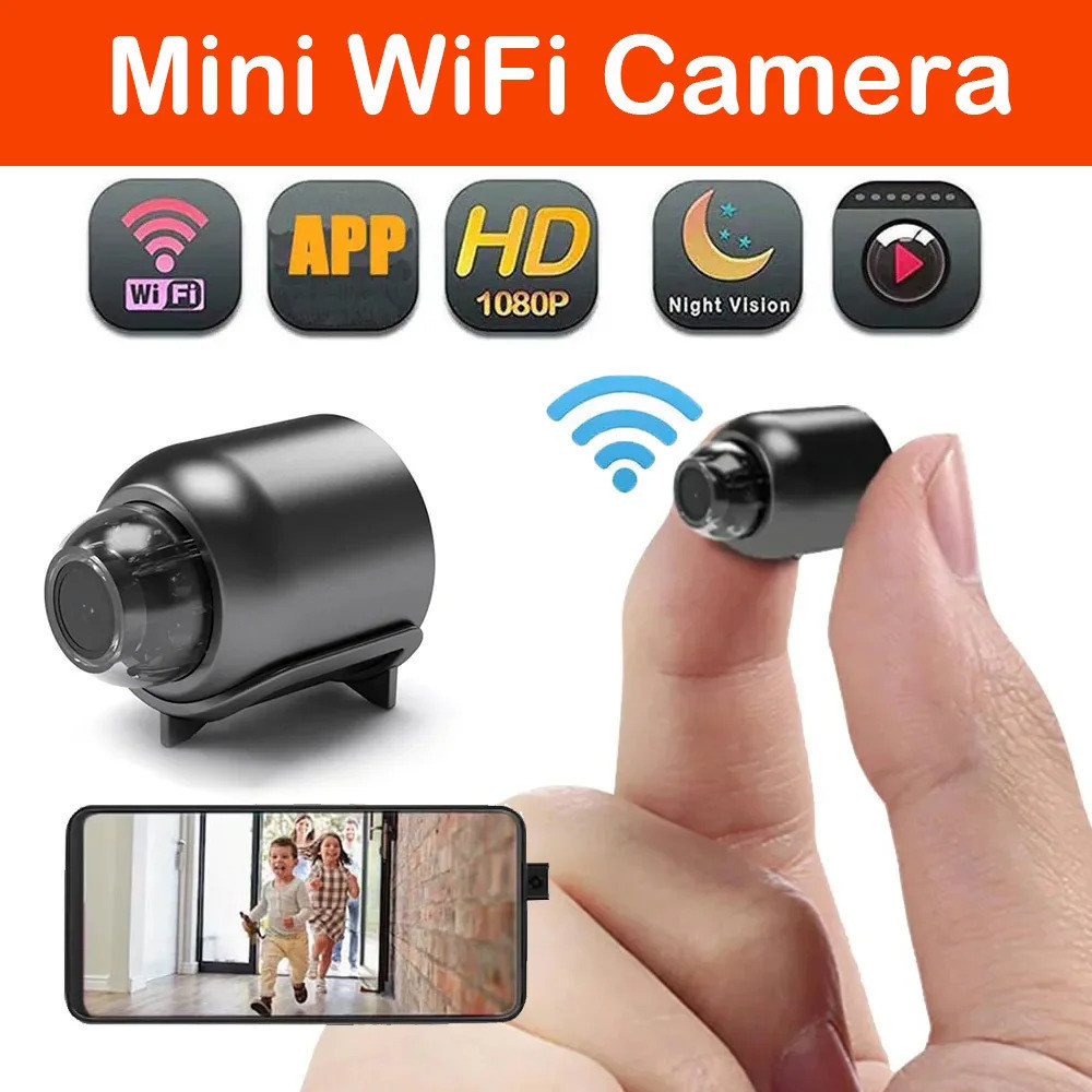 1080p HD Mini กล้อง Wifi IP สมาร์ทบ้านในร่ม Night Vision AI มนุษย์กล้องวิดีโอเสียงวิดีโอไร้สายความปลอดภัยการเฝ้าระวังกล้อง