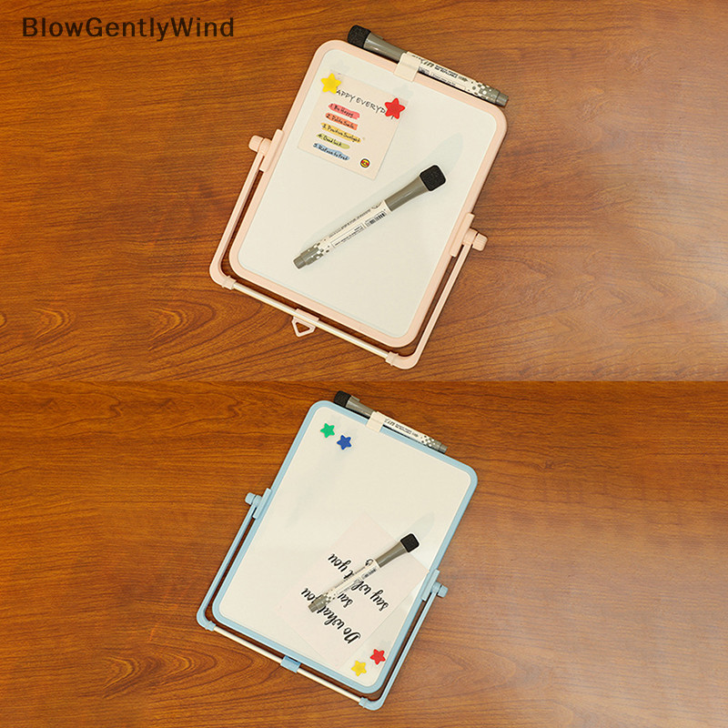 Blowgentlywind แม่เหล็กที่มีสีสันหลายขนาดกระดานวาดภาพเด็กนักเรียน Wrig Board บ้านแขวนเดสก์ท็อปไวท์บอร์ด BGW