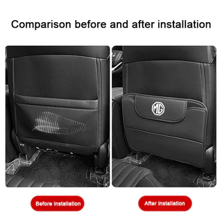 Pu หนังรถที่นั่งปกหลัง Protector Anti Kick Pad สําหรับ MG HS ZS HZ ep MG5 MG3 ev RX5 5 6 อุปกรณ์เสริม