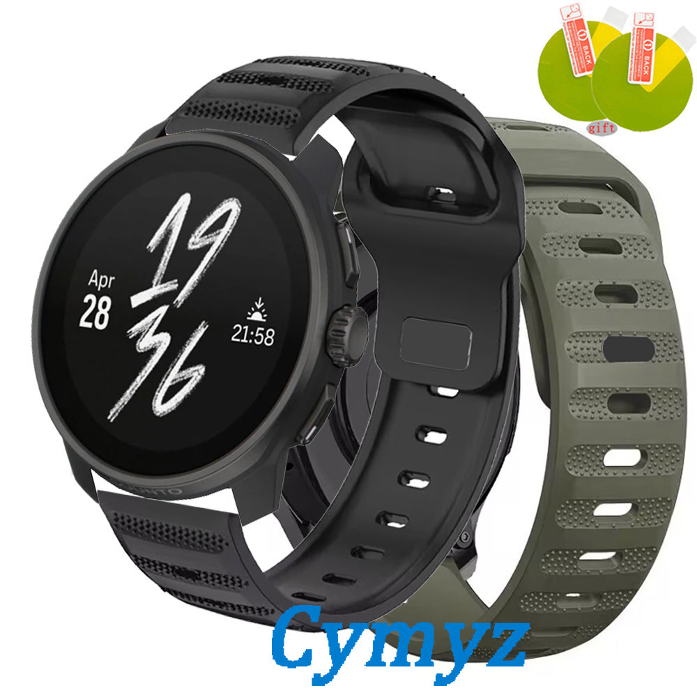 ฟิล์ม Suunto RACE S สมาร์ทนาฬิกาซิลิโคนสําหรับ SUUNTO RACE SmartWatch สายคล้องสายรัดข้อมือนุ่มสร้อยข