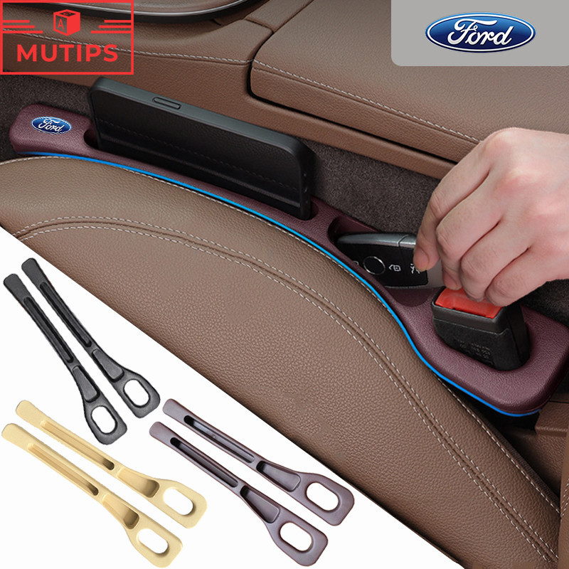 Ford สากลฟิลเลอร์ช่องว่างของรถ พร้อมช่องเก็บของ ป้องกันสิ่งของตกระหว่างที่นั่ง ที่ปิดซอกเบาะ Ranger Raptor Everest Fiesta Focus Mustang Escape Ecosport STI