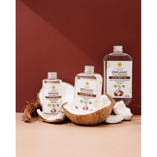 น้ำมันมะพร้าวสกัดเย็นออร์แกนิค พิณนารา - Organic Cold Pressed Coconut Oil