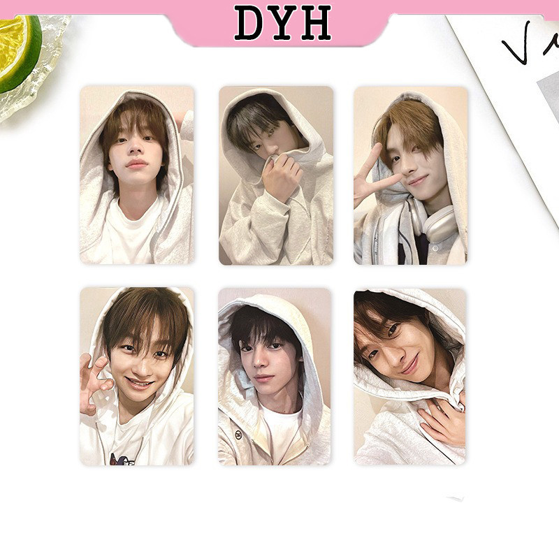 6 ชิ้น/เซ็ต KPOP TWS LOMO การ์ดประกายสีฟ้า Photocard คอลเลกชันการ์ด