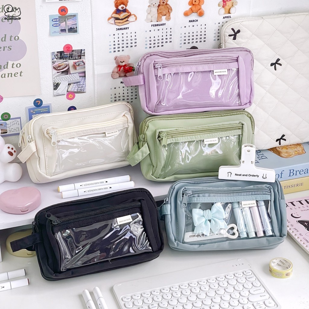 Minus One Eslite กระเป๋าใส่ปากกา 3 ช่อง (21.5x12ซม.)