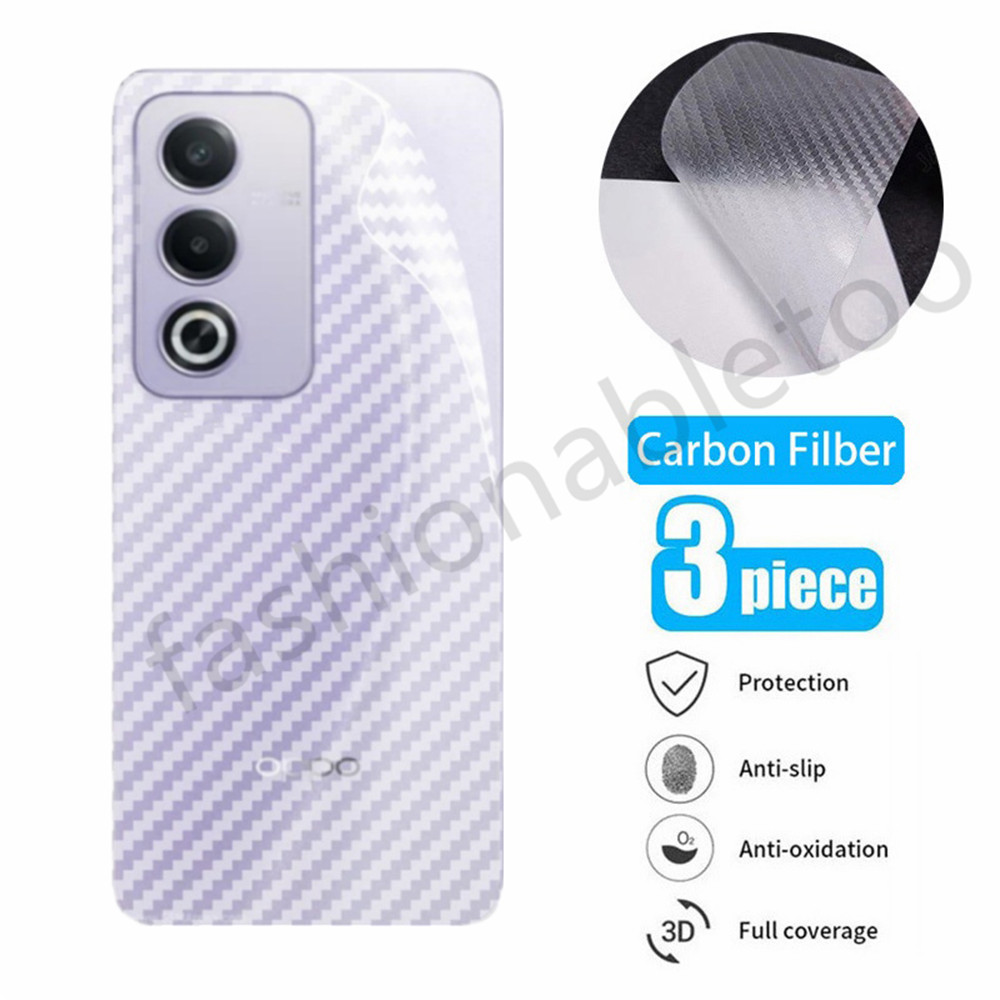 ฟิล์มคาร์บอนไฟเบอร์ด้านหลังสําหรับoppo A3 pro A3pro A3 X A3X OppoA3 pro OppoA3pro OppoA3x Back Protectorฟิล์มนุ่มโปร่งใสคลุมทั้งหมดป้องกันหน้าจอสติกเกอร์