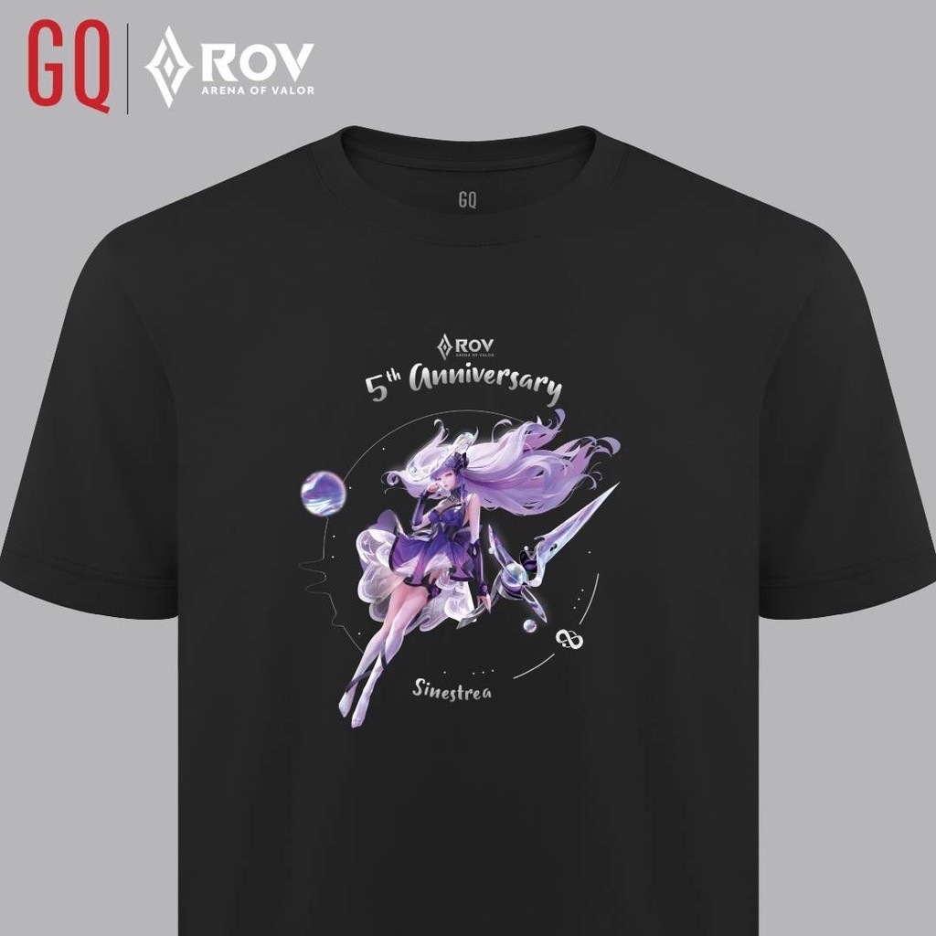เสื้อยืดผ้าฝ้าย 2023 ⊕►GQ x ROV เสื้อยืดลิมิเต็ดอีดิชั่น ลาย Sinestrea WaVe Dark Currents 2024