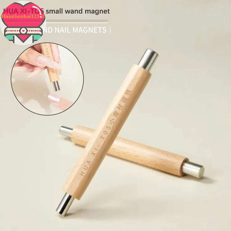 Hanhai เล็บแม่เหล็กปากกา 3d Cat Eye Paing เล็บ Art Design Dual-Ended แม่เหล็ก Wand Gel Polish Magic สําหรับเล็บคริสต์มาส TH