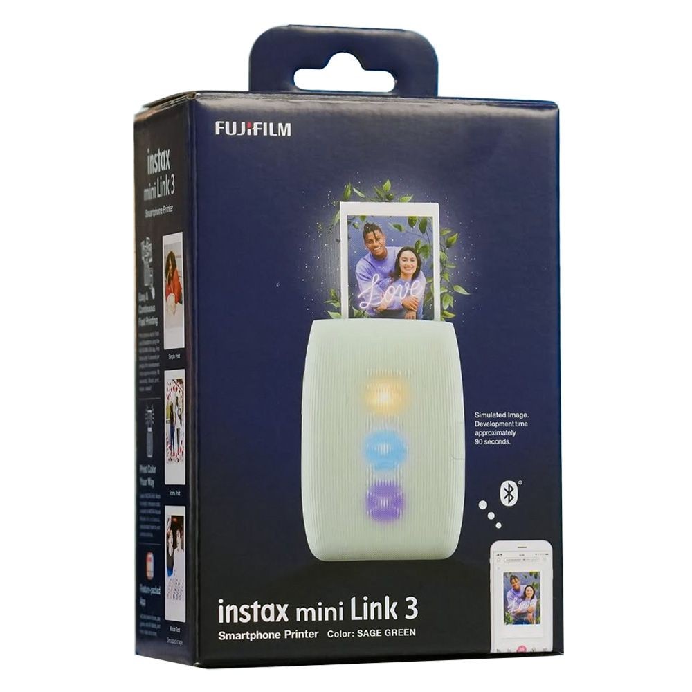 Fujifilm instax mini Link 3 Smartphone Printer (Sage Green), FI033W