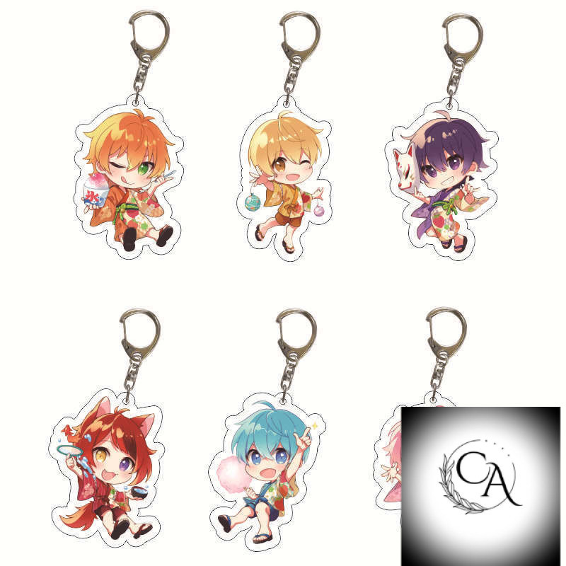 Shinaka Junping Kram Comic พวงกุญแจอะคริลิคน่ารัก