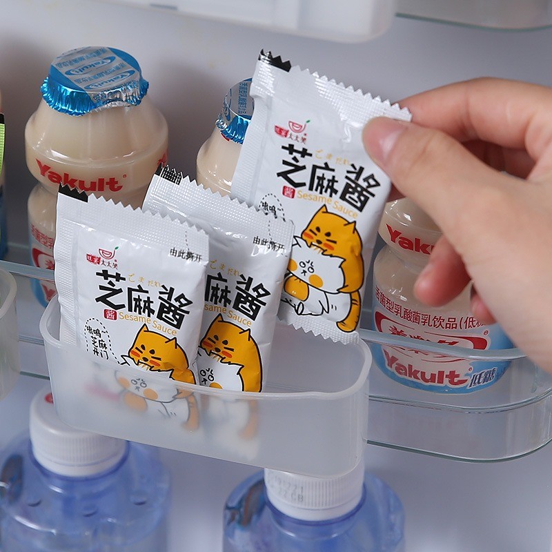 💥พร้อมส่ง💥MUJI STYLE กล่อง จัดระเบียบตู้เย็นขนาดเล็กสำหรับซองเครื่องปรุง refrigerator Storage Box