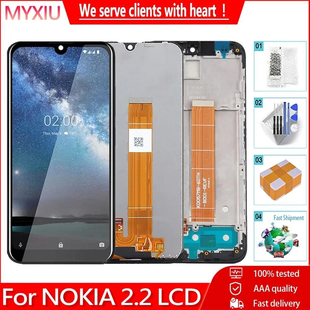 5.71 "สําหรับ Nokia 2.2 หน้าจอสัมผัส LCD กรอบ Digitizer Assembly Replacement สําหรับ Nokia N.2 TA-11