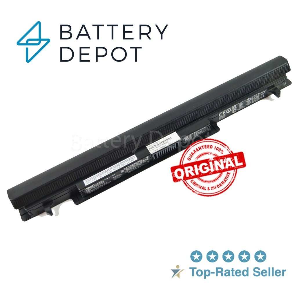 🔥🔋Asus แบตเตอรี่ ของแท้ รุ่น A41-K56 (Asus A46, A55, K46, K56, S46, S56, S550, S405, X75, X80) 0B110