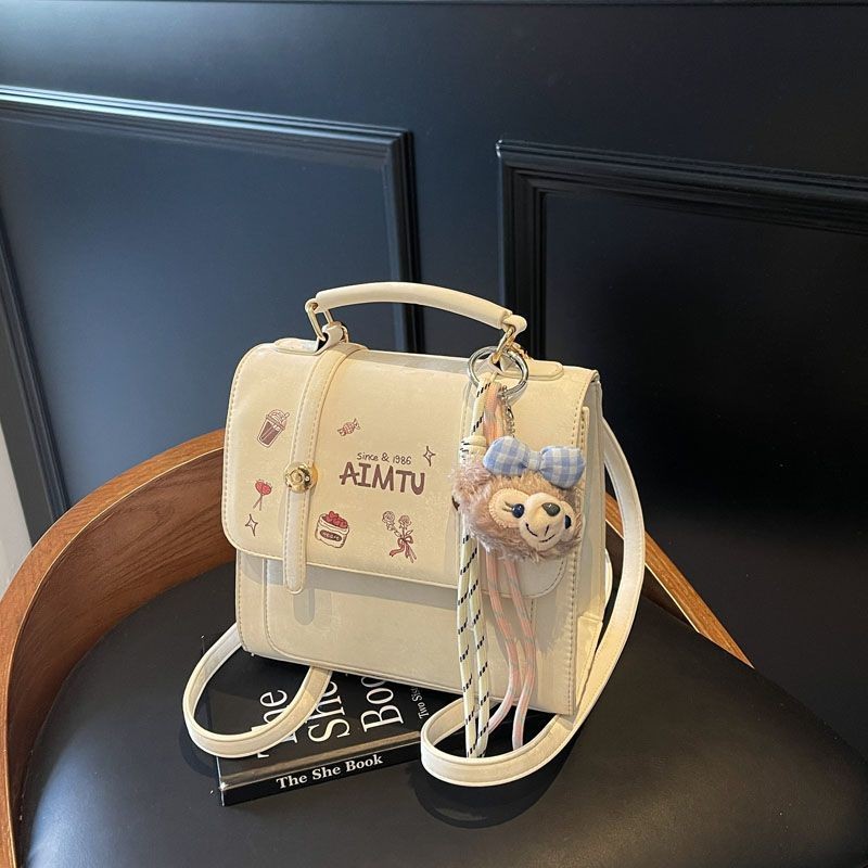 กระเป๋าหญิงสไตล์ใหม่อินเทรนด์พร็อพทุกการแข่งขันแฟชั่นที่เรียบง่ายซอกออกแบบกระโหลกสไตล์กระเป๋าเป้สะพายหลัง - รูปที่ 6