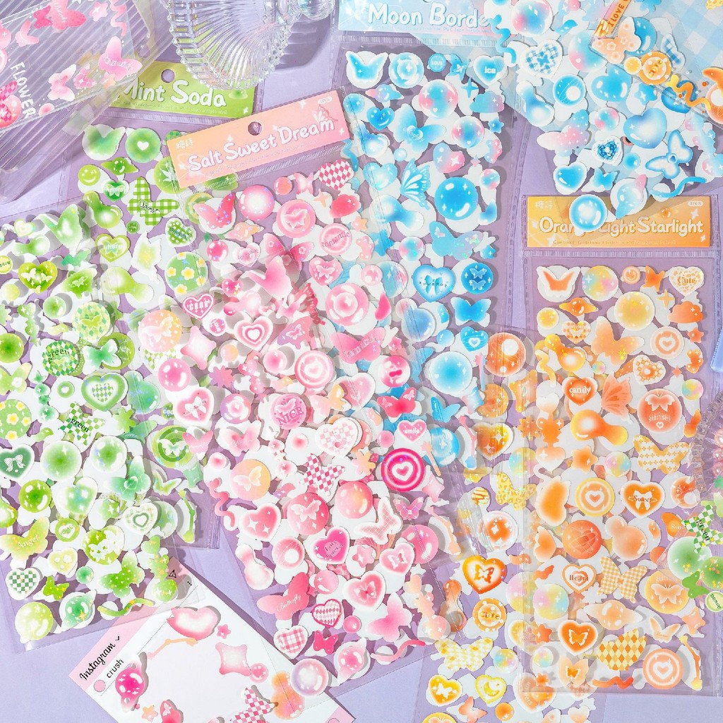 ฟิล์มแฟลช PVC Die-Cutting Waste Tape Sweet Dream Vending Machine Series Girl Handbook Goo Card วัสดุ