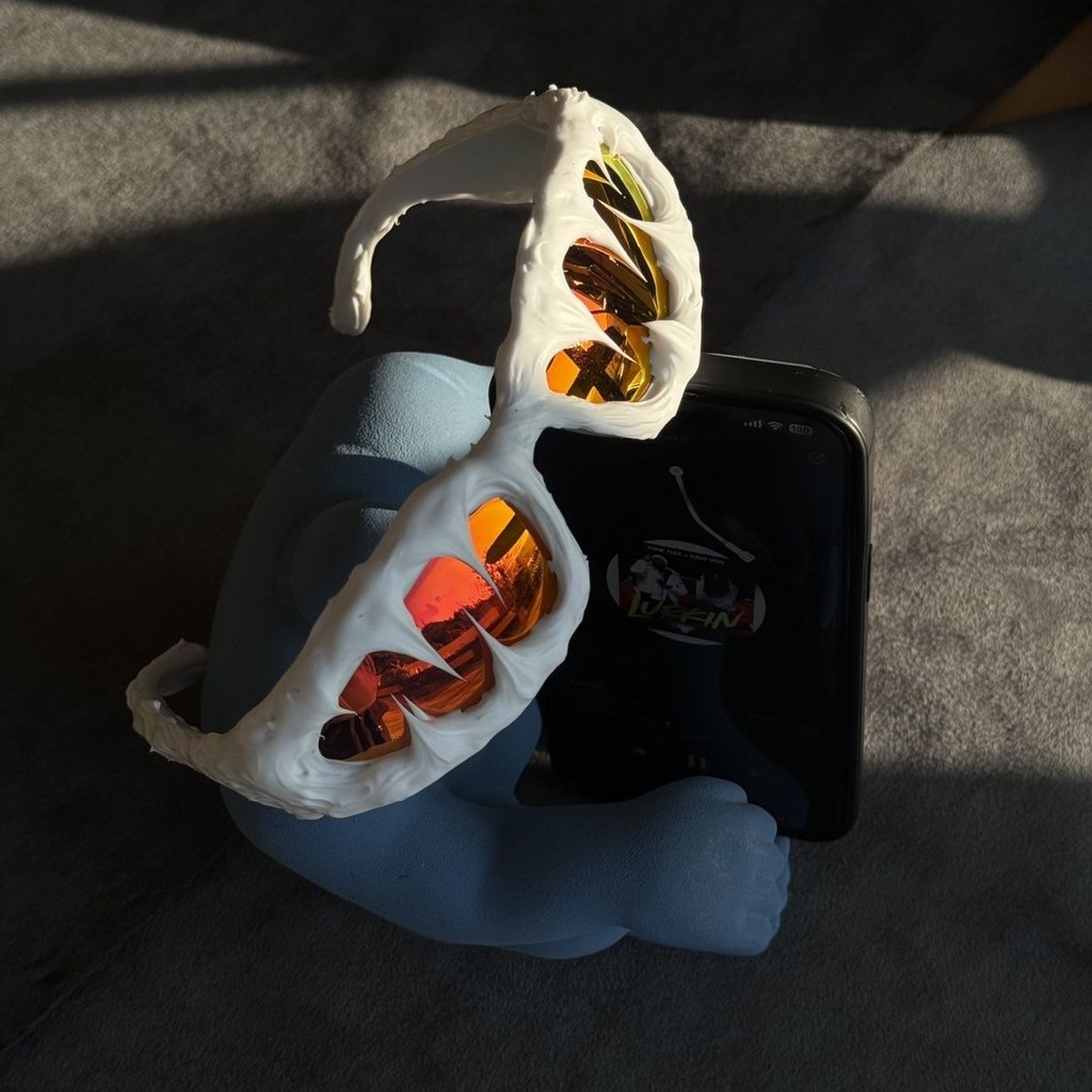 ✨ Pi0neeR Blazing Feather แว่นกันแดดเรซิ่นแฮนด์เมด avant-garde สไตล์ gothic FTM