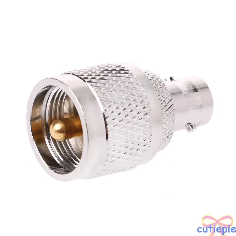 Cutie BNC-K Female Jack To UHF-J PL-259 Male Plug Straight RF Coax Adapter Connector