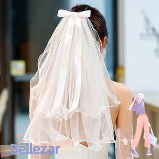 Bellezar ผ้าคลุมหน้างานแต่งงาน,ความยาว 21.6 นิ้วสีขาว Tulle …