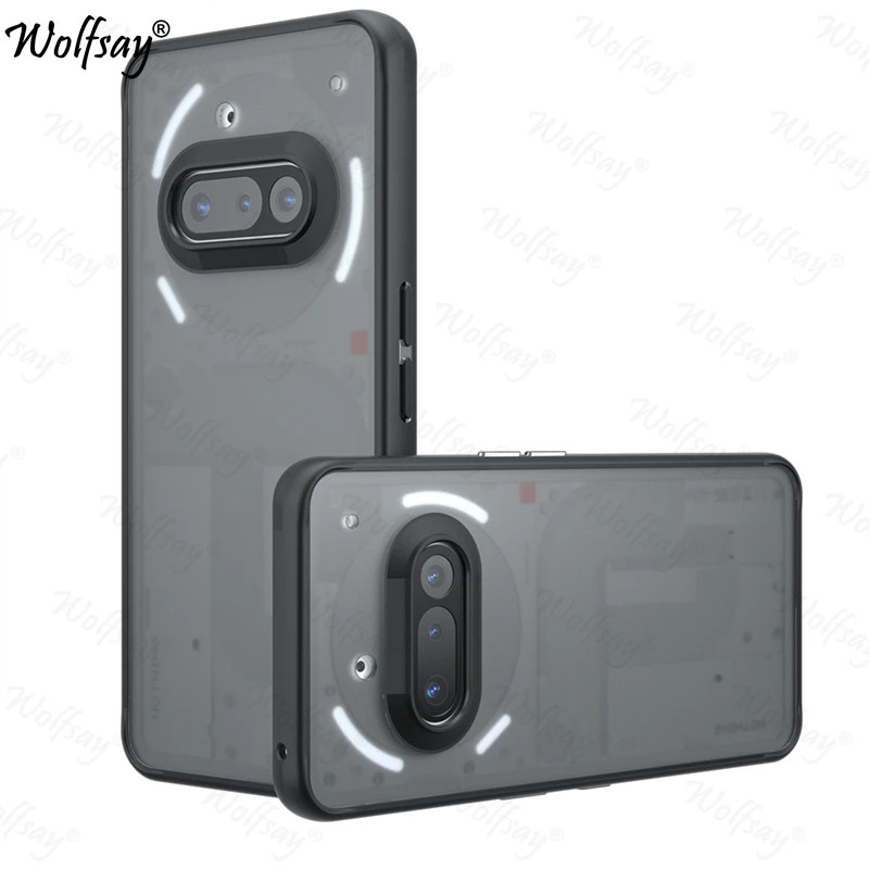 Matte โปร่งใสเคสโทรศัพท์สําหรับ Nothing โทรศัพท์ 3a กรณี Matte Full Back สําหรับ Nothing โทรศัพท์ 3a