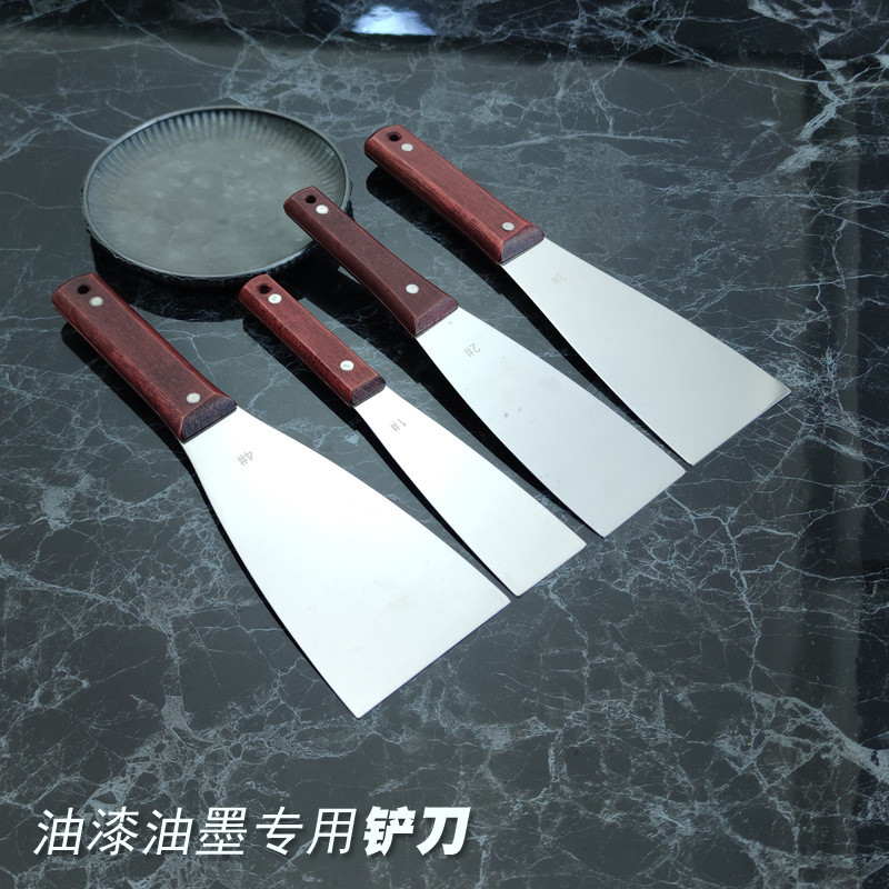 ผ้าไหมหน้าจอการพิมพ์หมึก Scraper Spatulas 430 สแตนเลส SMT ไม้กวาดหุ้มยางสําหรับการพิมพ์หน้าจอ Scrapers เครื่องมือ